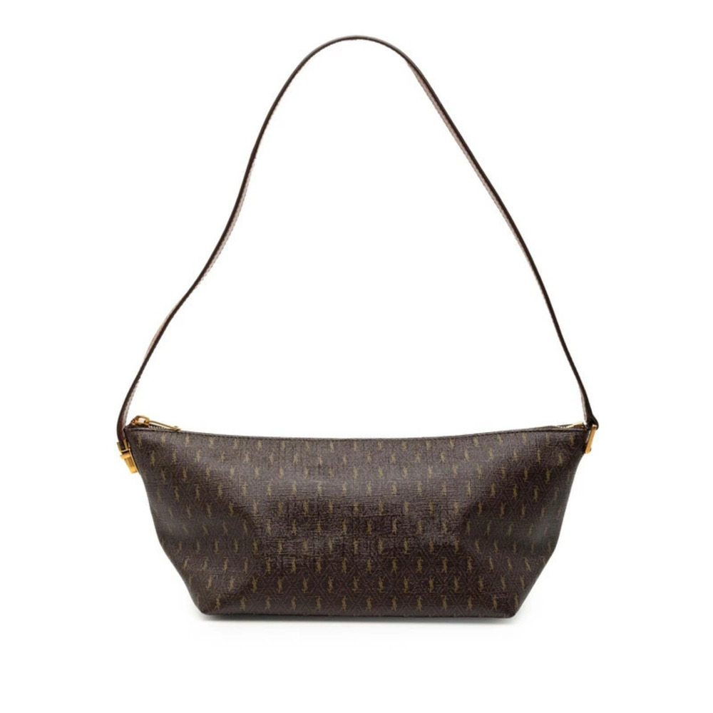 Saint Laurent Le Monogram Shoulder Bag Brown Leather